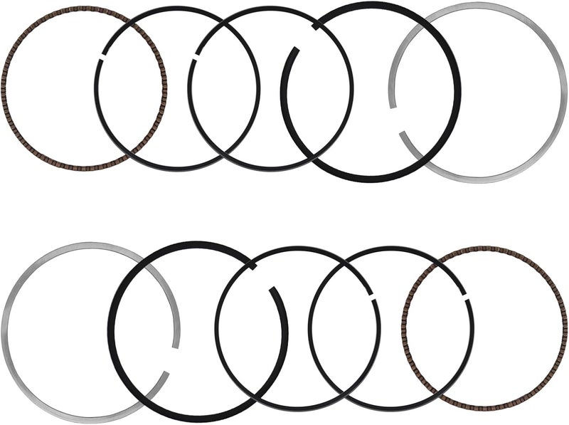 PEVAST 2 X New Piston Ring Set for Kawasaki FD620D FD661D 130086025 13008-6025 (10 PCS) - Image 1